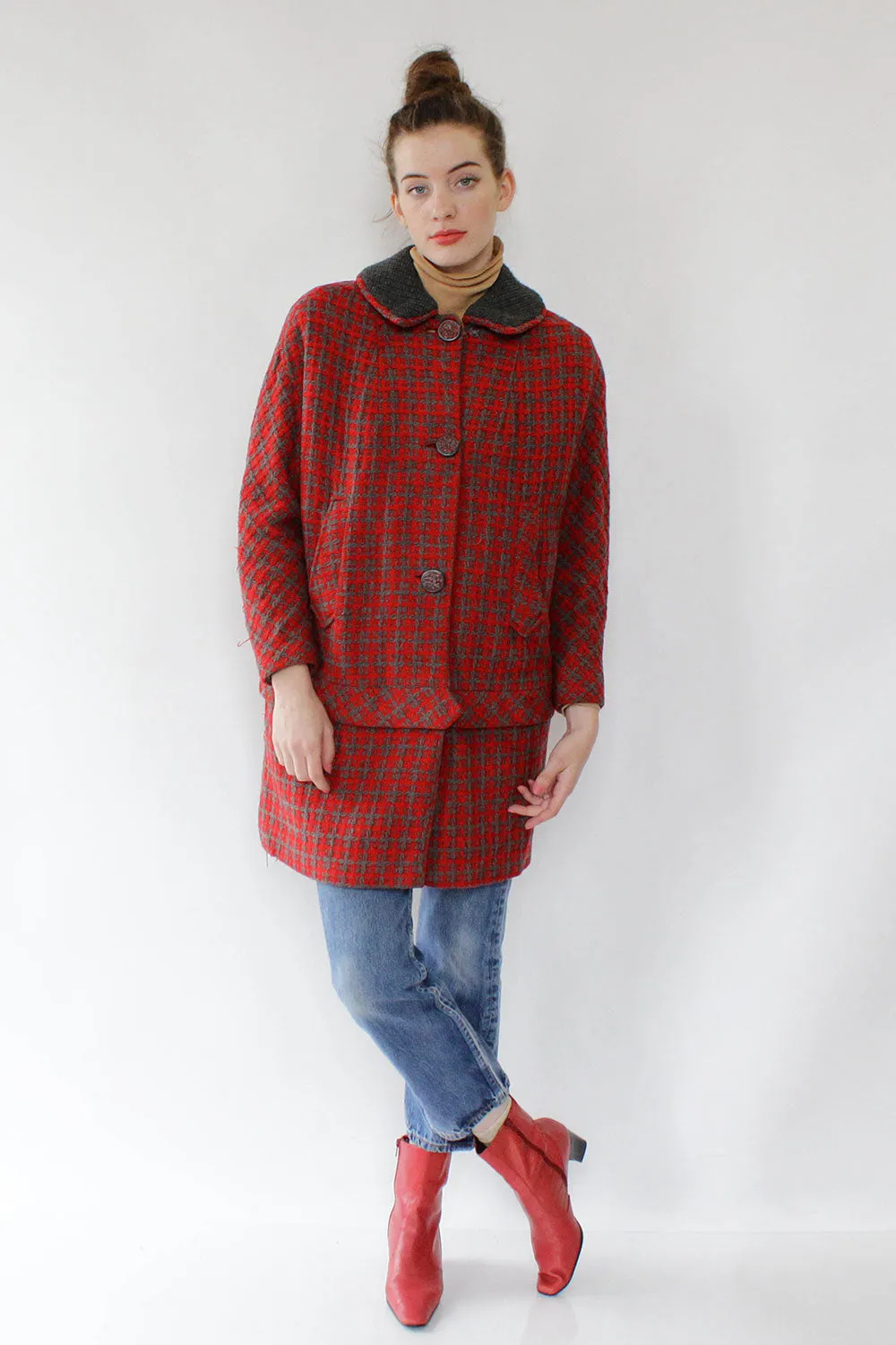 1960s Donnybrook Sweater Coat S/M