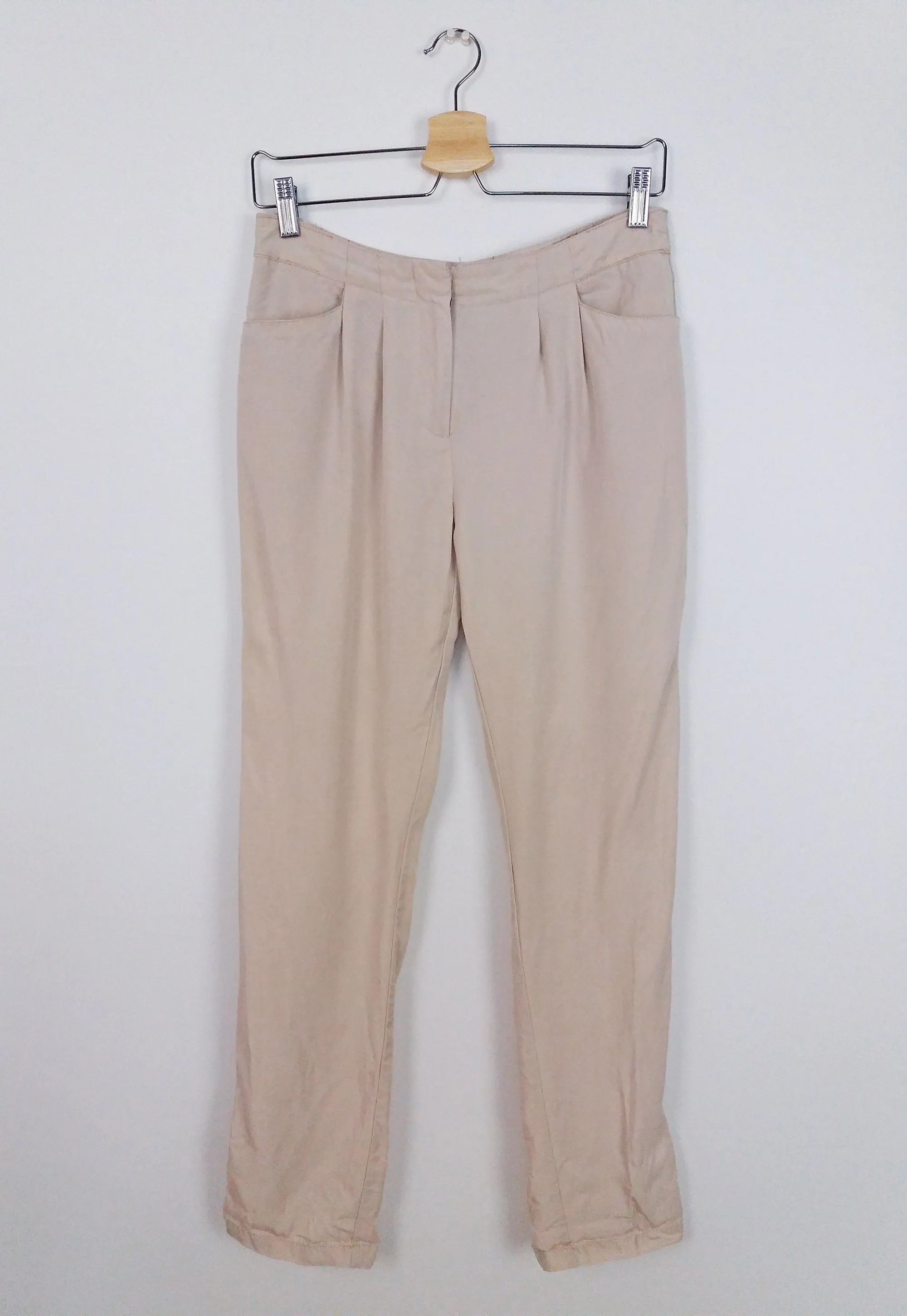 90's BIAGGINI Soft Viscose Casual Trousers - size S-M