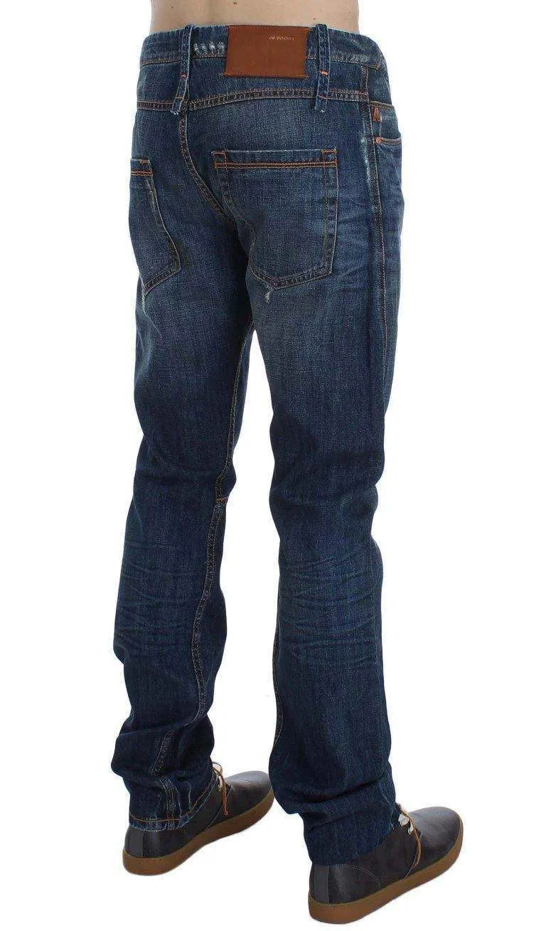 ACHT  Wash Cotton Denim Slim Fit Jeans