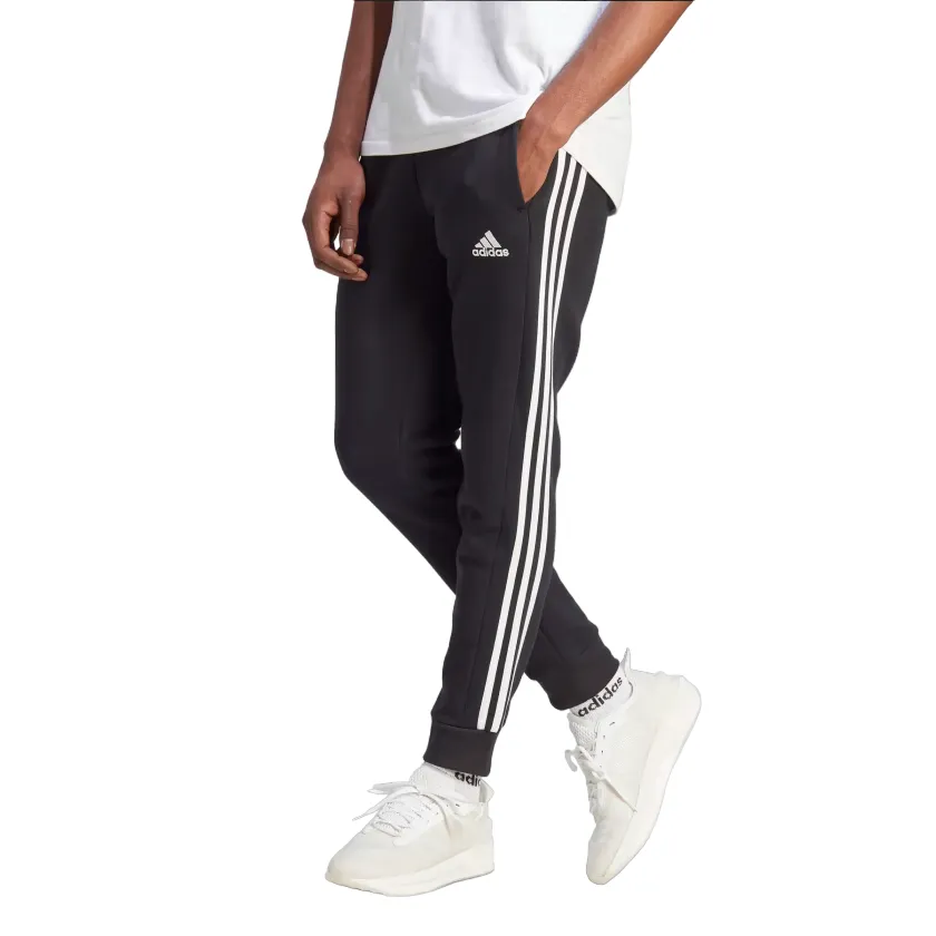 Adidas sweatshirt sports trousers with 3 stripes and ankle cuff IB4030 black-white