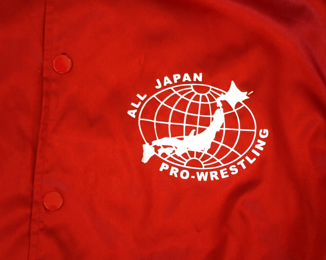 AJPW RED SATIN JACKET