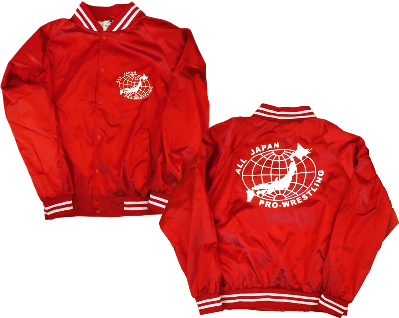 AJPW RED SATIN JACKET