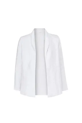 ALEXA LINEN JACKET WHITE