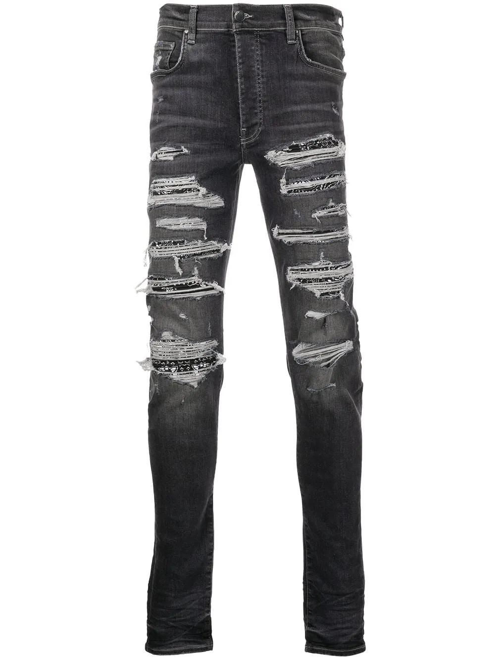 AMIRI Bandana Thrasher Distressed Jeans