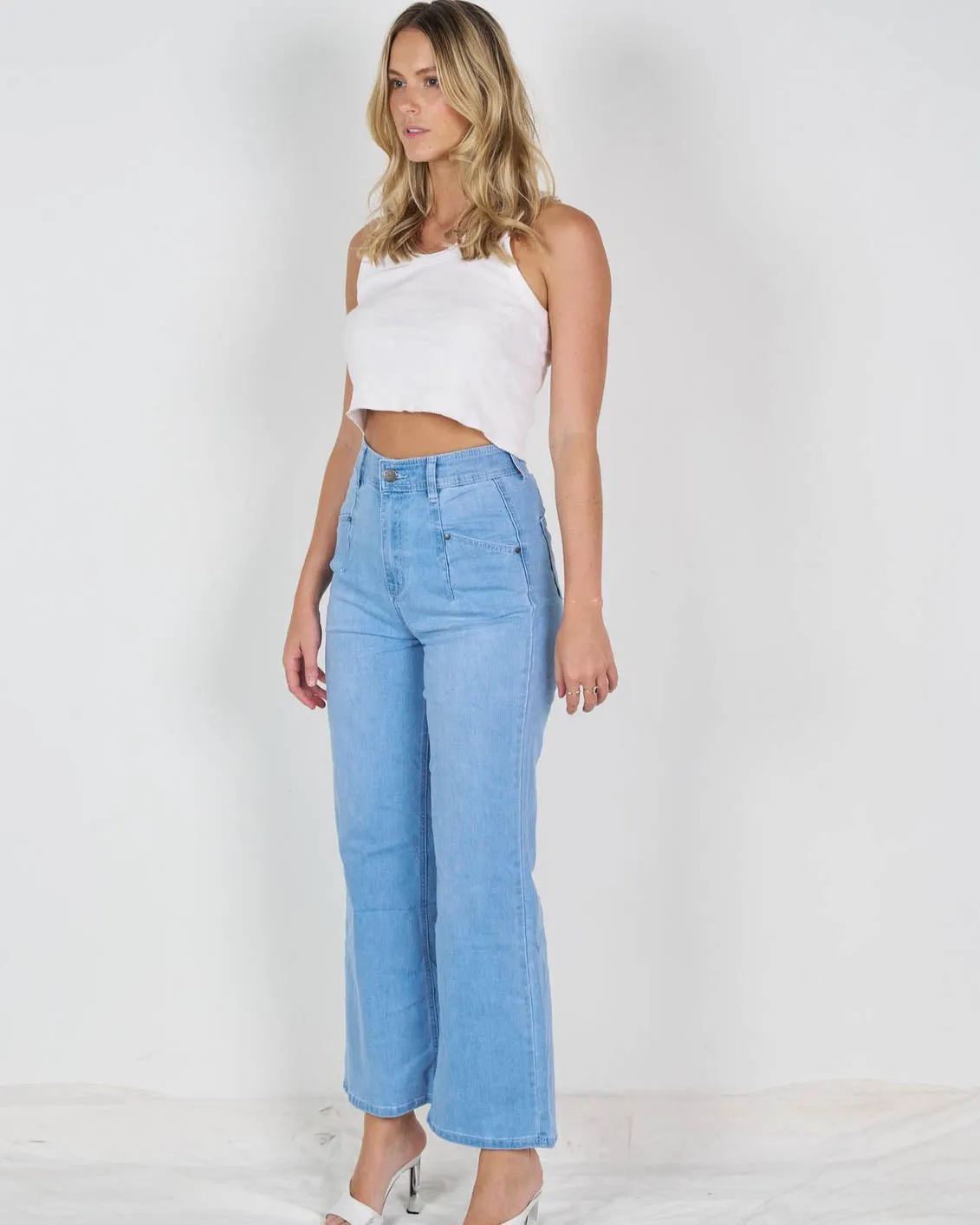 Arca Wide Leg Jeans Light Blue