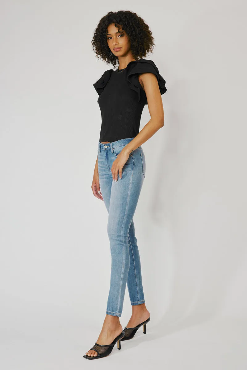 Ashlyn Mid Rise Super Skinny Jeans