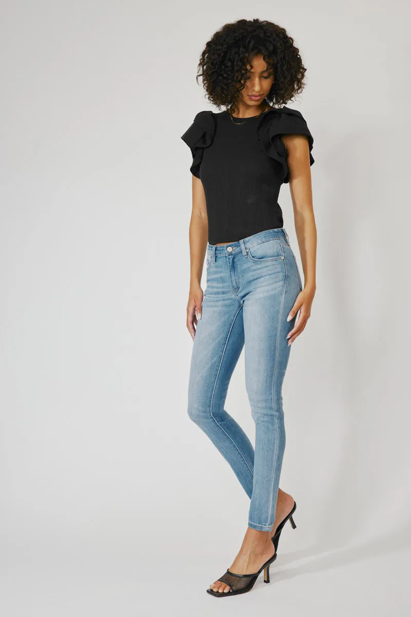 Ashlyn Mid Rise Super Skinny Jeans