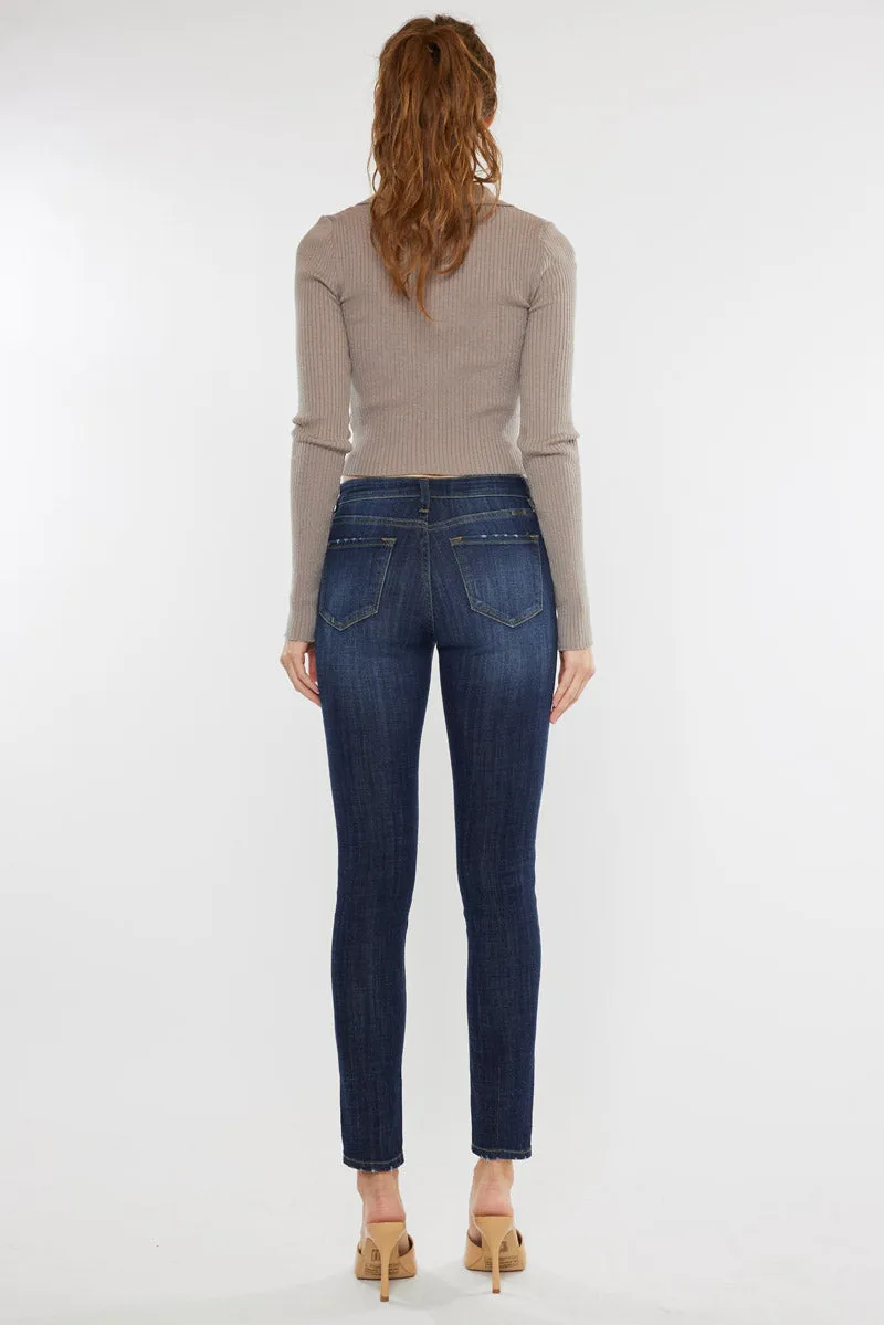 Ashlyn Mid Rise Super Skinny Jeans