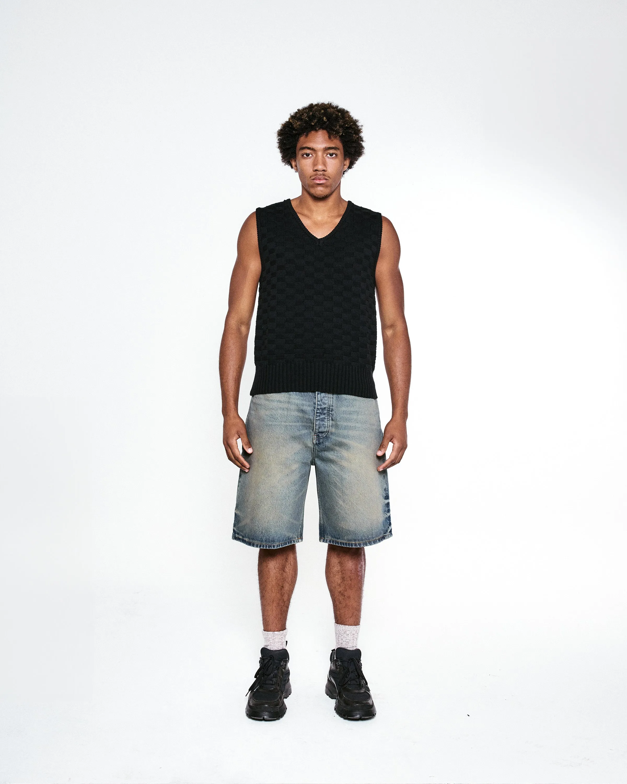 Basketweave Sweater Vest