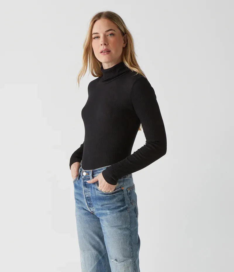 Bell Ribbed Turtleneck