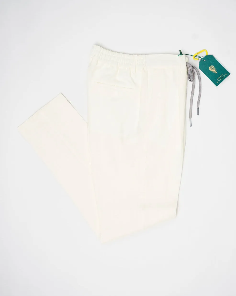 Berwich Spiaggia Drawstring Linen Trousers / Oyster