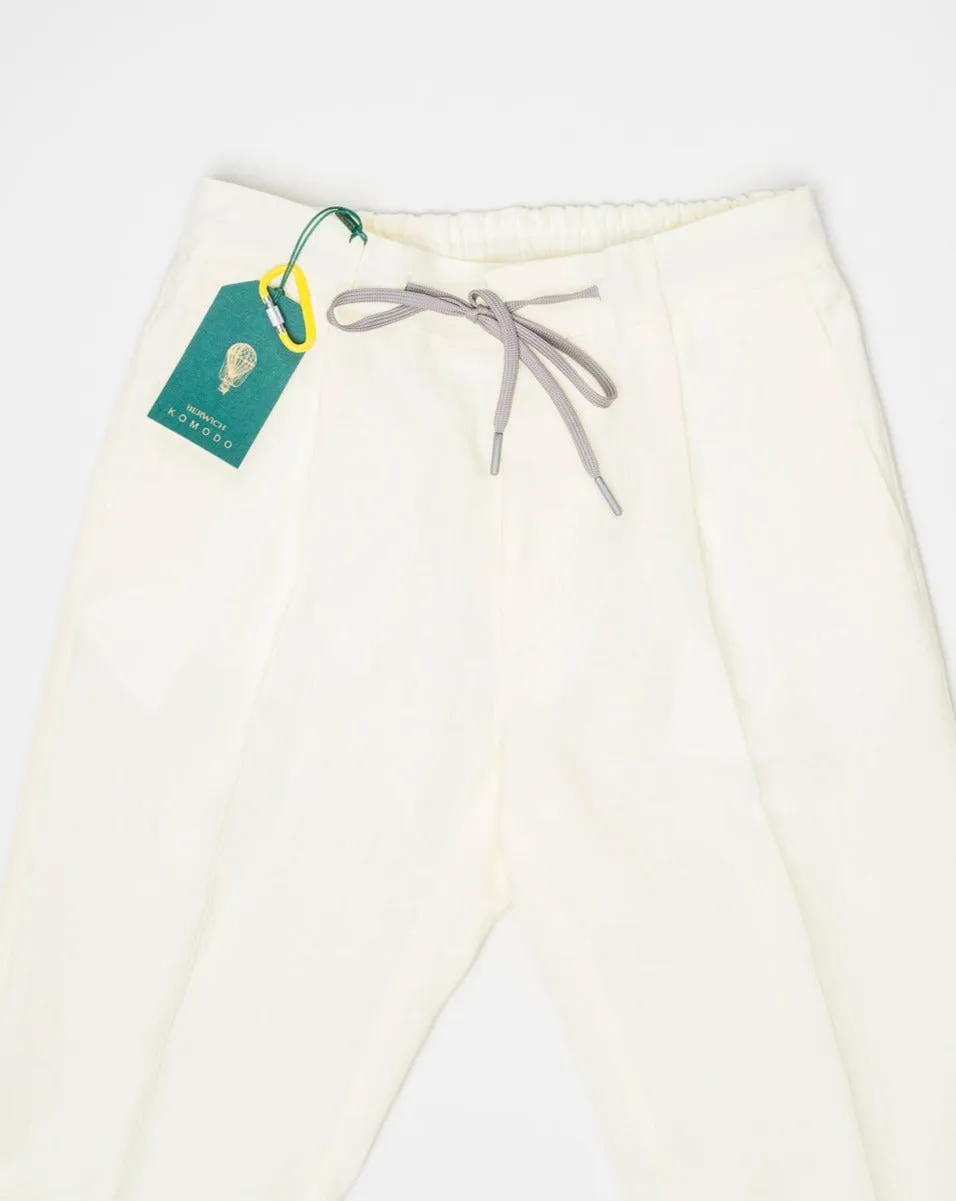 Berwich Spiaggia Drawstring Linen Trousers / Oyster