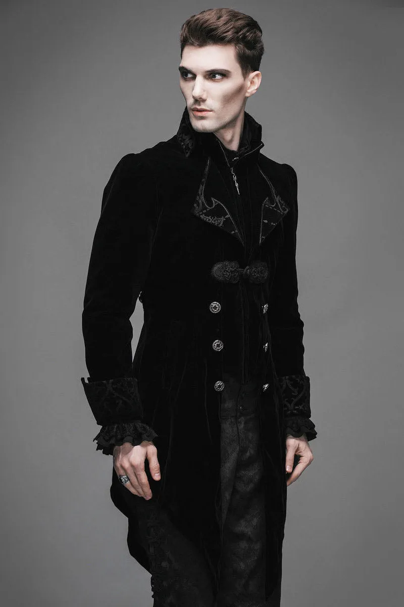 Black Blood Velvet Coat [BLACK]