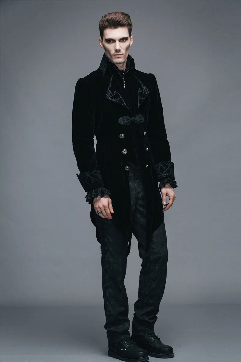 Black Blood Velvet Coat [BLACK]