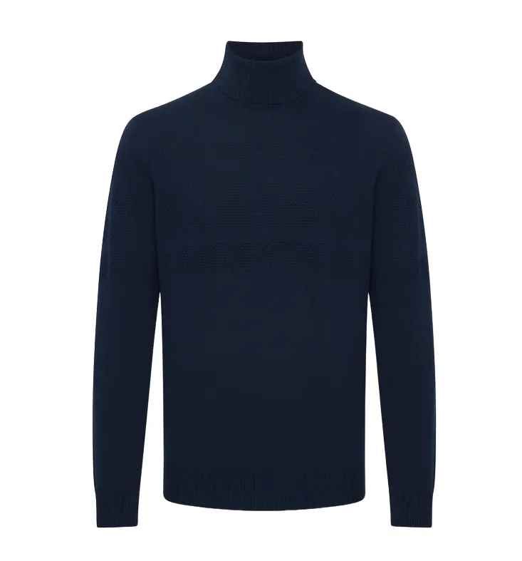 Blend Pullover men's turtleneck sweater 20715853 194024 blue