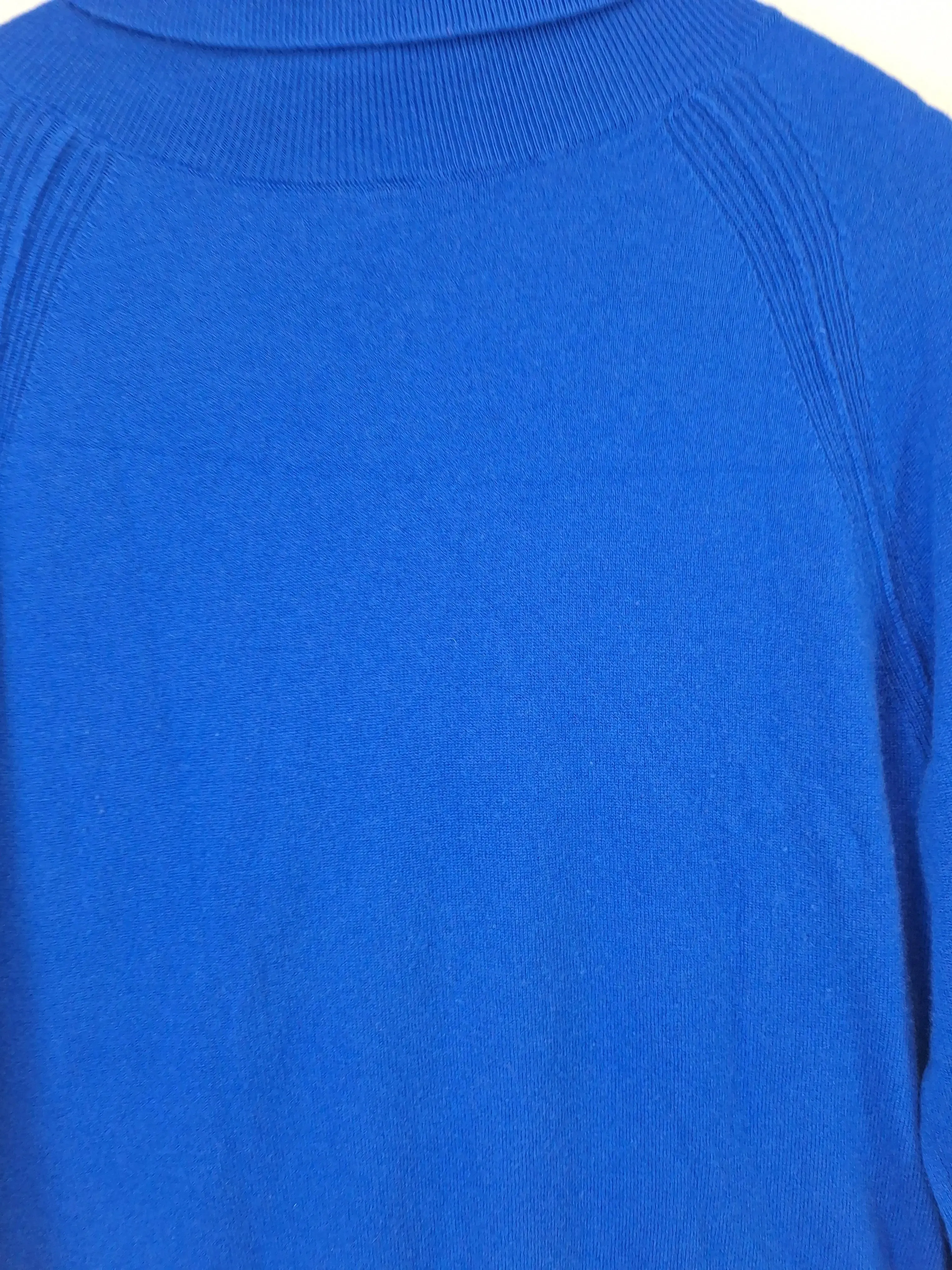 Blue Illusion Cobalt Turtleneck Cashmere Jumper Size XL