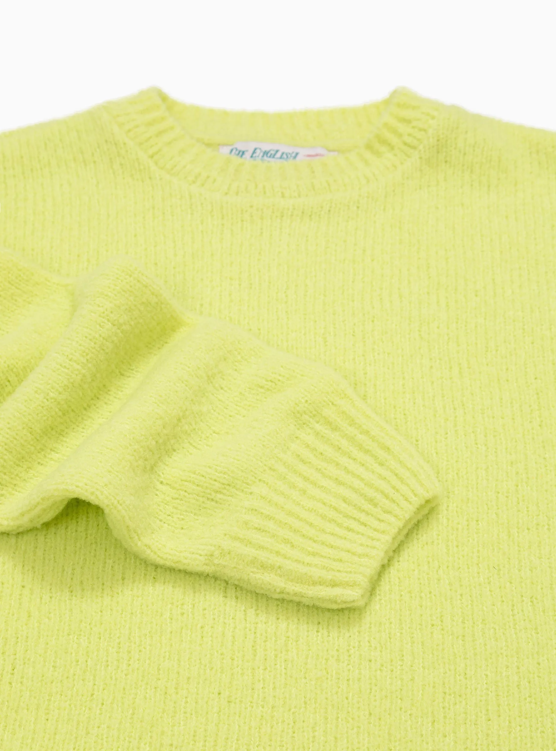 Boucle Sweater Lime Green