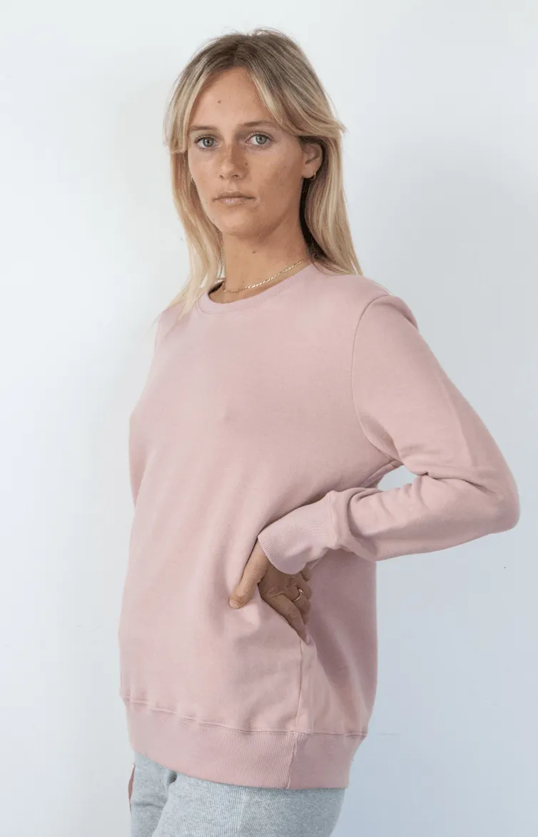 Boyfriend Sweater Dusty Pink