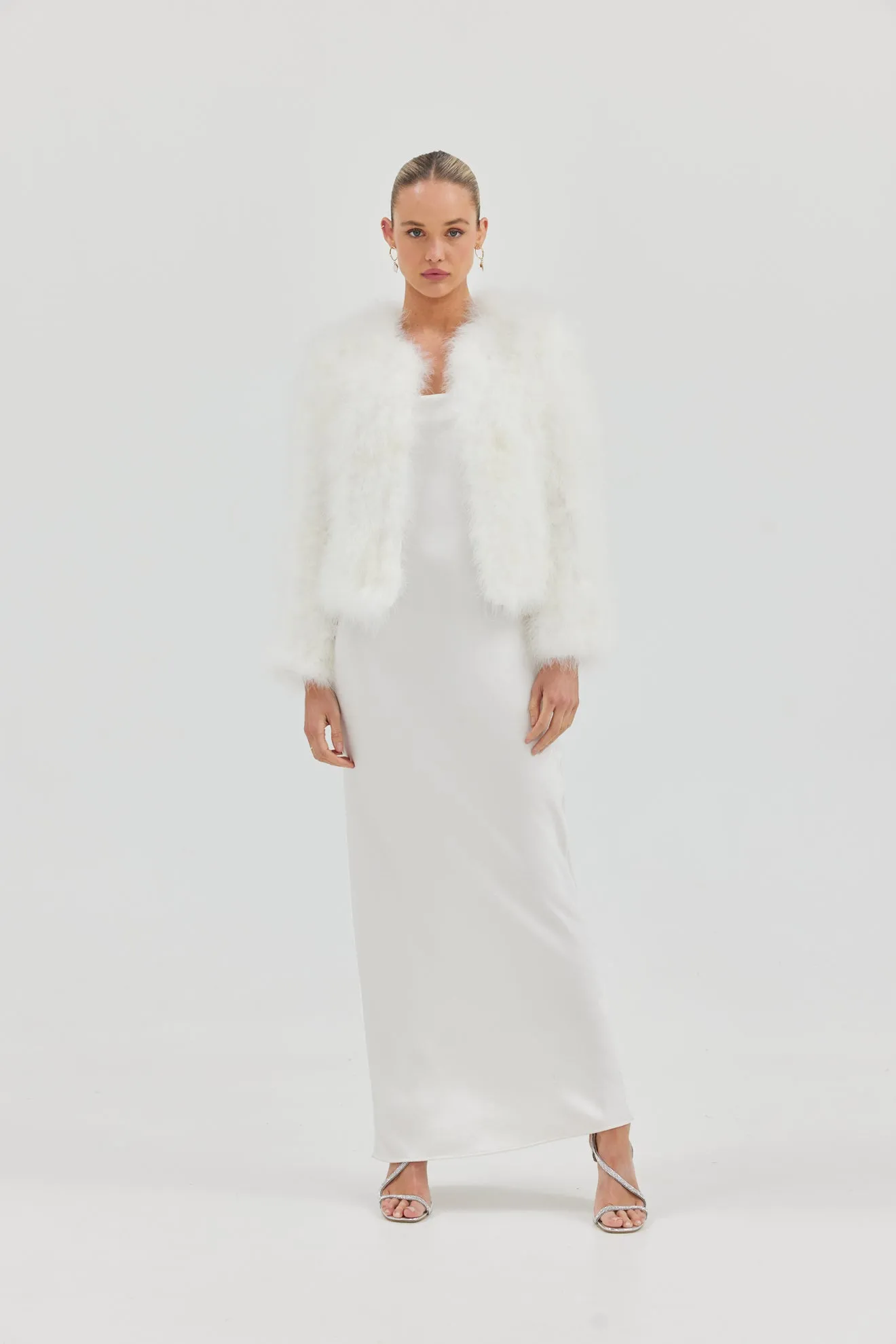 Bridal Scarlett Coat - White