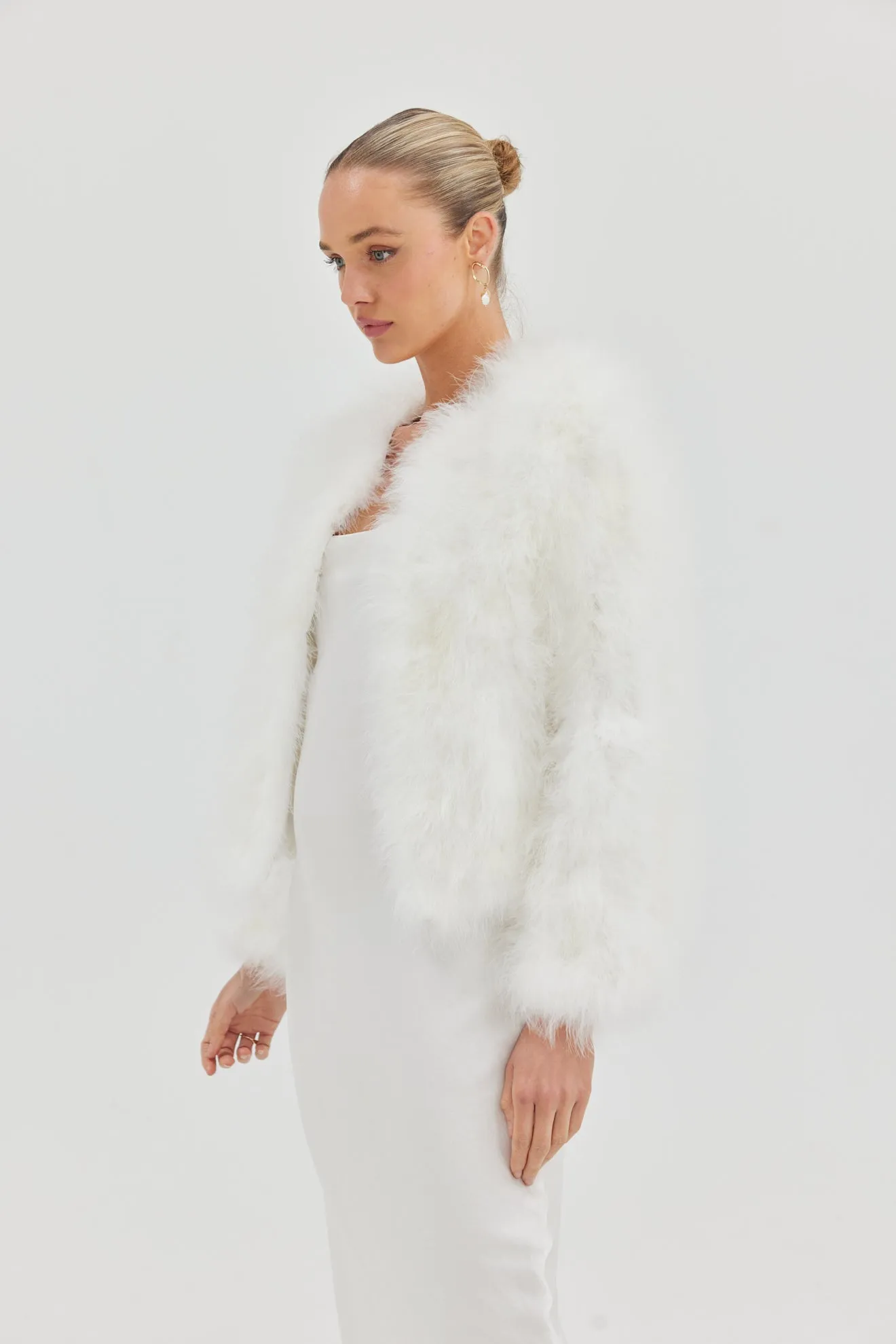 Bridal Scarlett Coat - White