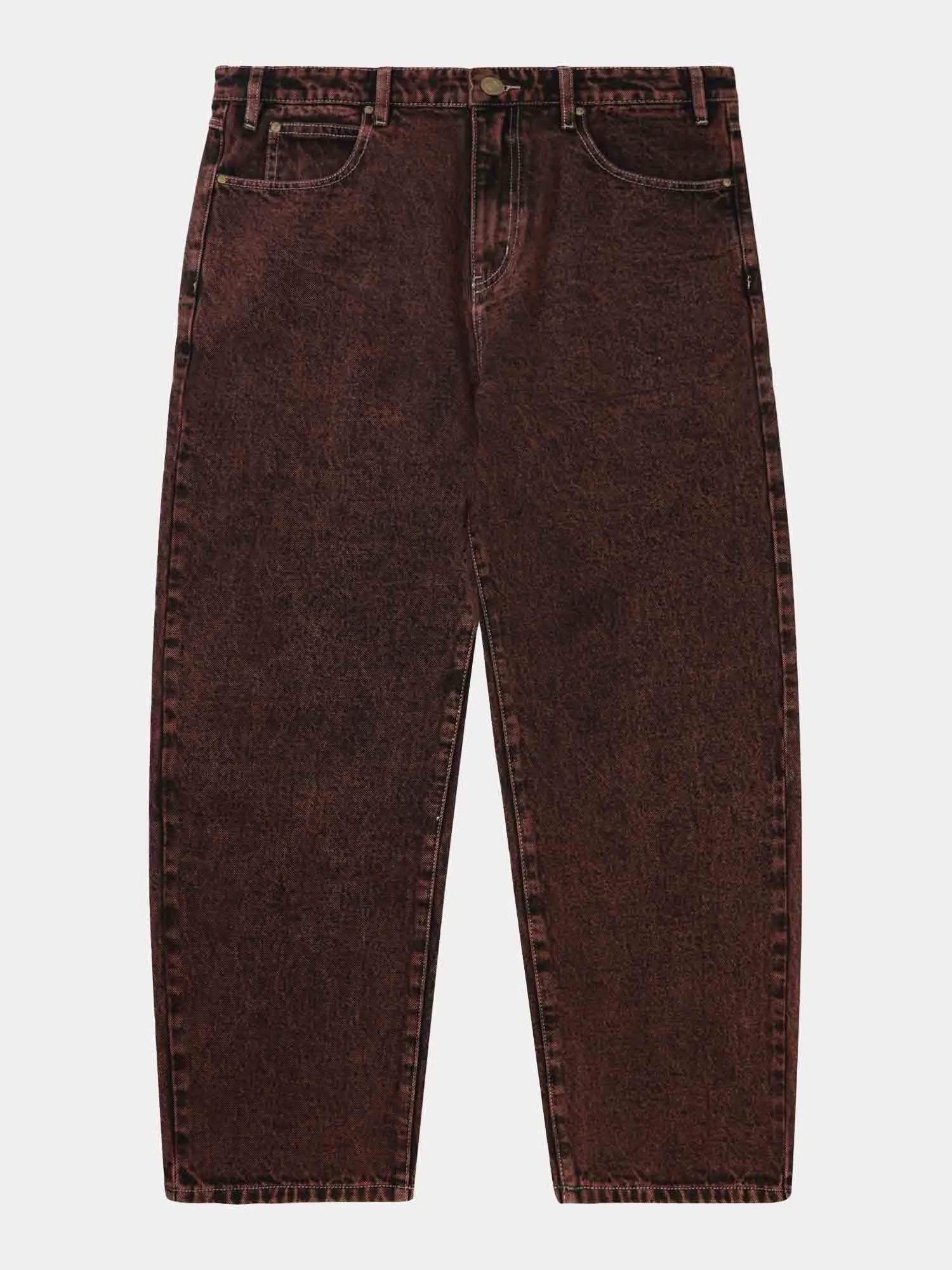 Butter Goods Applique Denim Jeans - Acid Brown