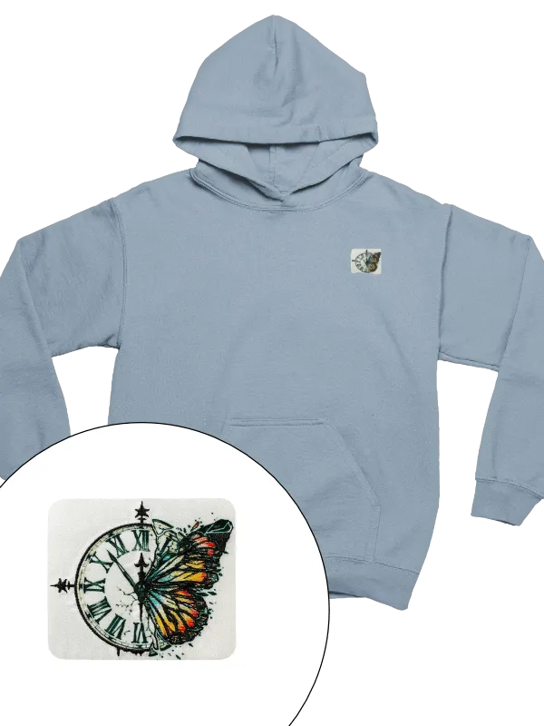 Butterfly Art - Hoodie - Aquamarine