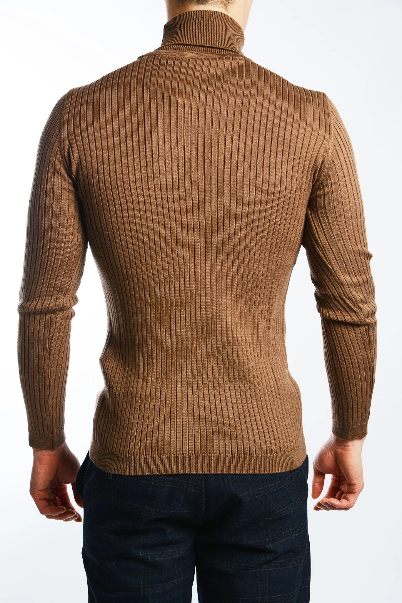 Cambridge Ribbed Turtleneck Euro Sweater