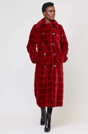 Catherine Rayé Coat in Bourdeaux