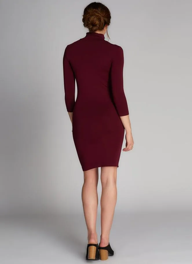 C'EST MOI Bamboo Turtleneck Dress