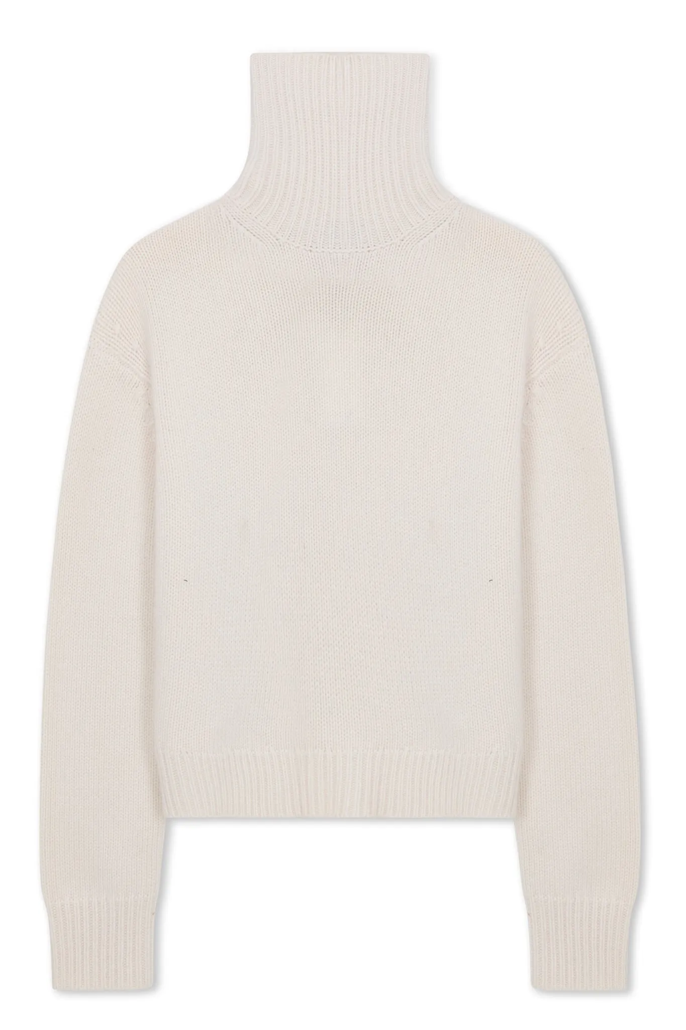 Chalk Cashmere Heavy Turtleneck Sweater