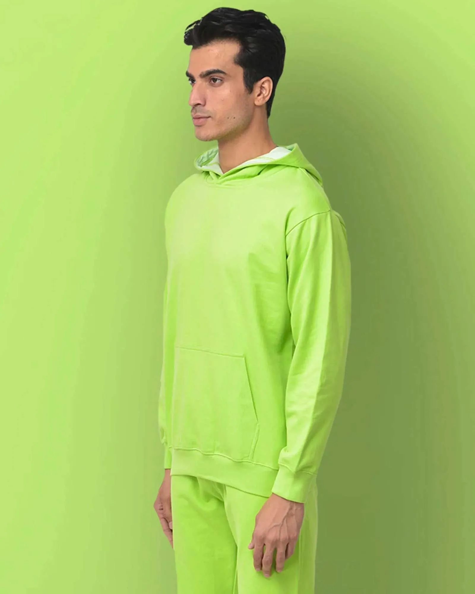 Classic Hoodie: Neon Green