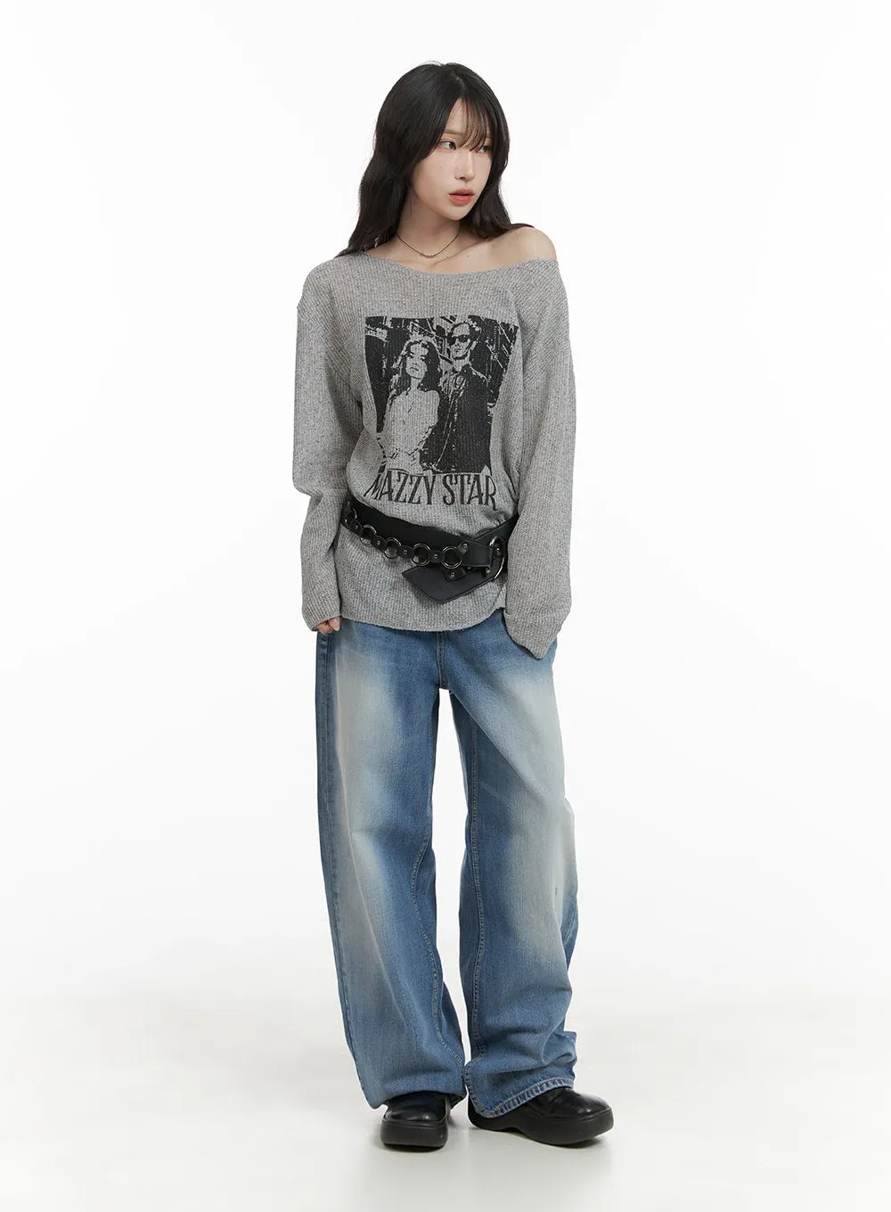 Comfy Wide Fit Baggy Jeans CA408