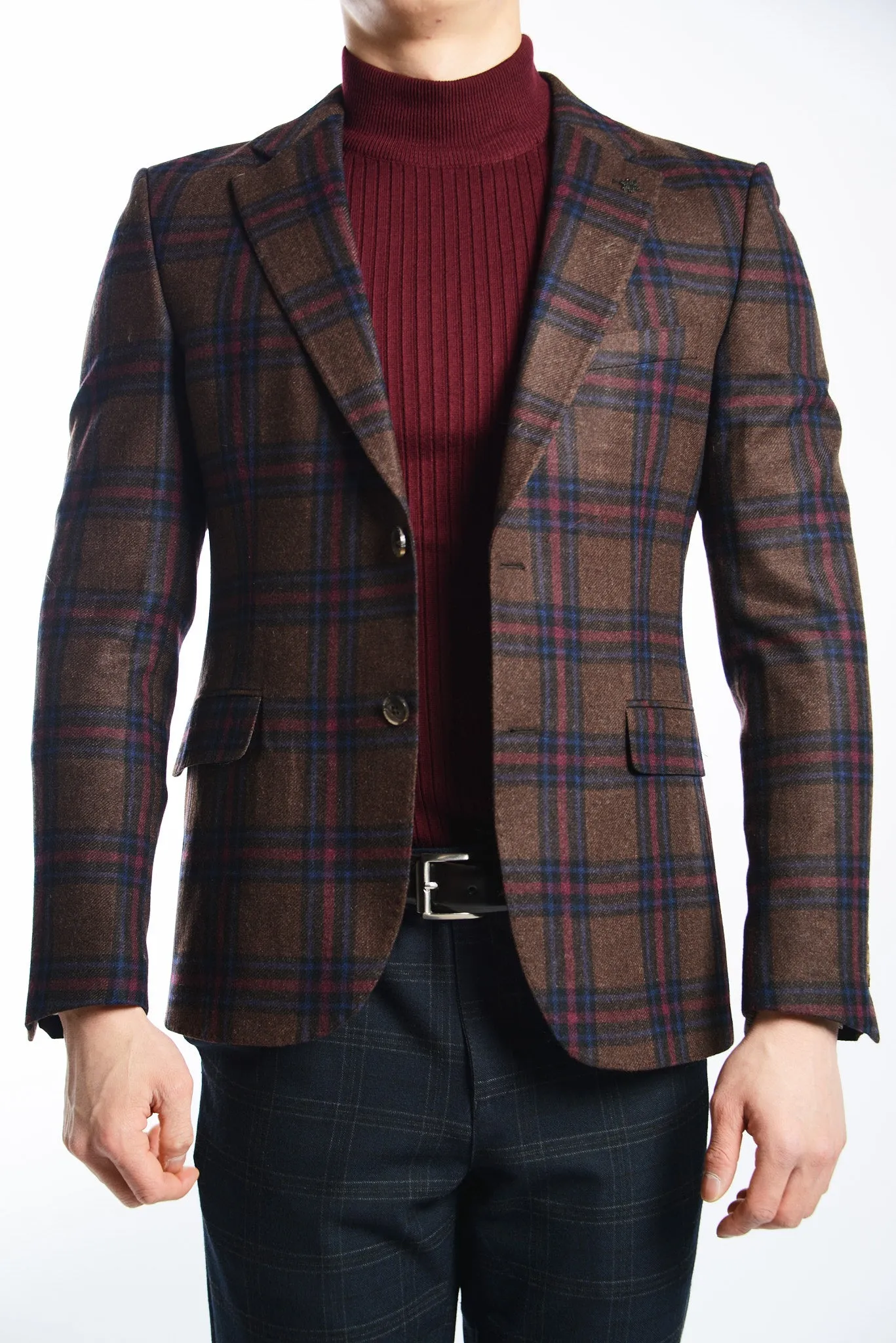 DT Windowpane Euro Sport Coat