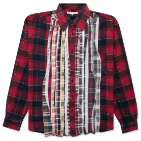 Flannel Shirt Ribbon Shirt - Assorted