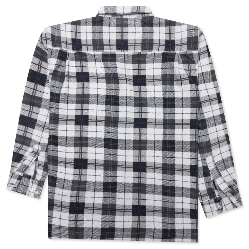 Flannel Shirt Ribbon Shirt - Assorted