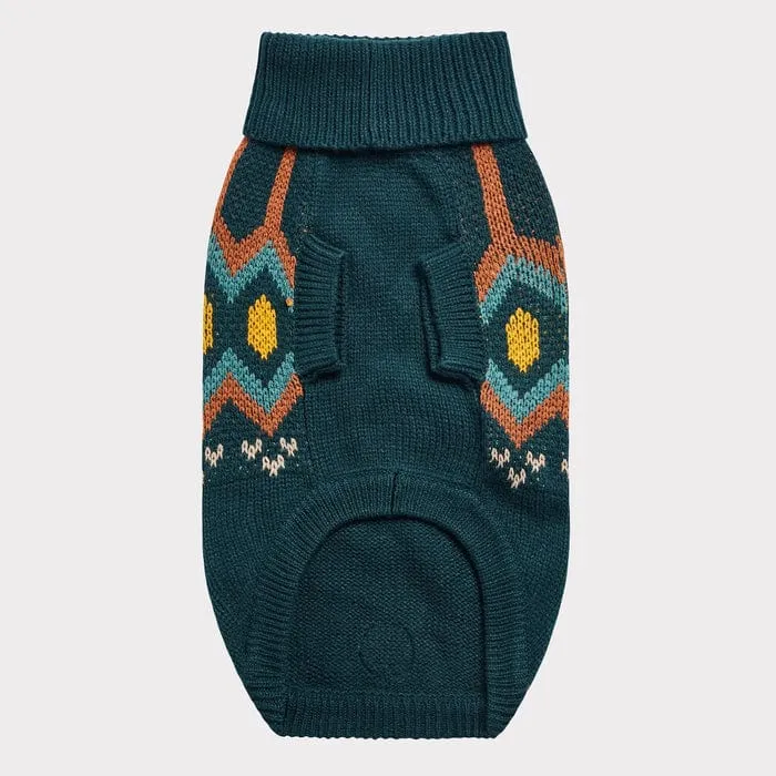 GF Pet Heritage Sweater - Teal for Dogs