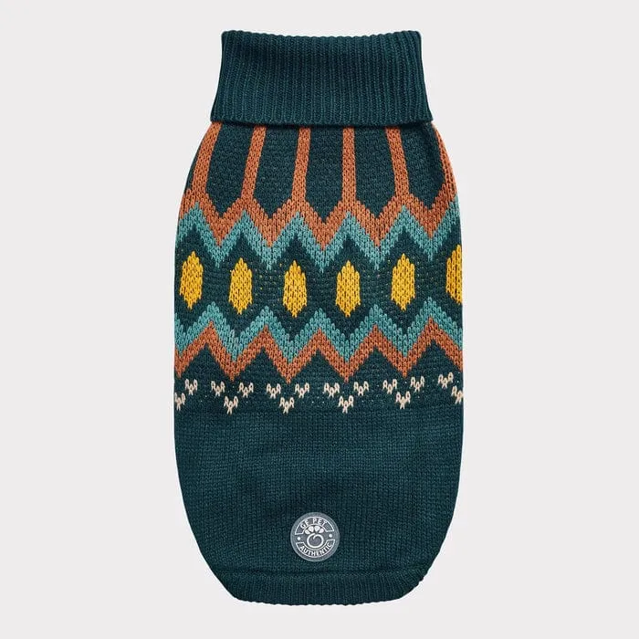 GF Pet Heritage Sweater - Teal for Dogs