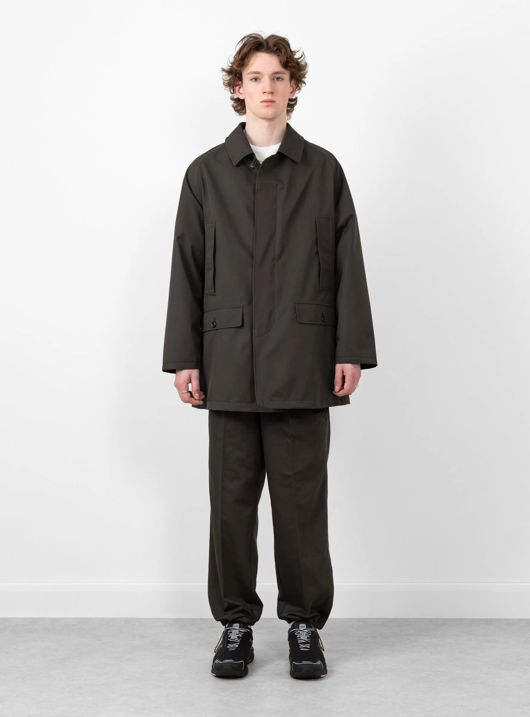 GORE-TEX Short Soutien Collar Coat Charcoal