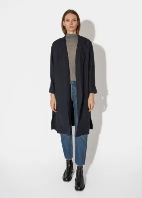 Gown Coat in Navy