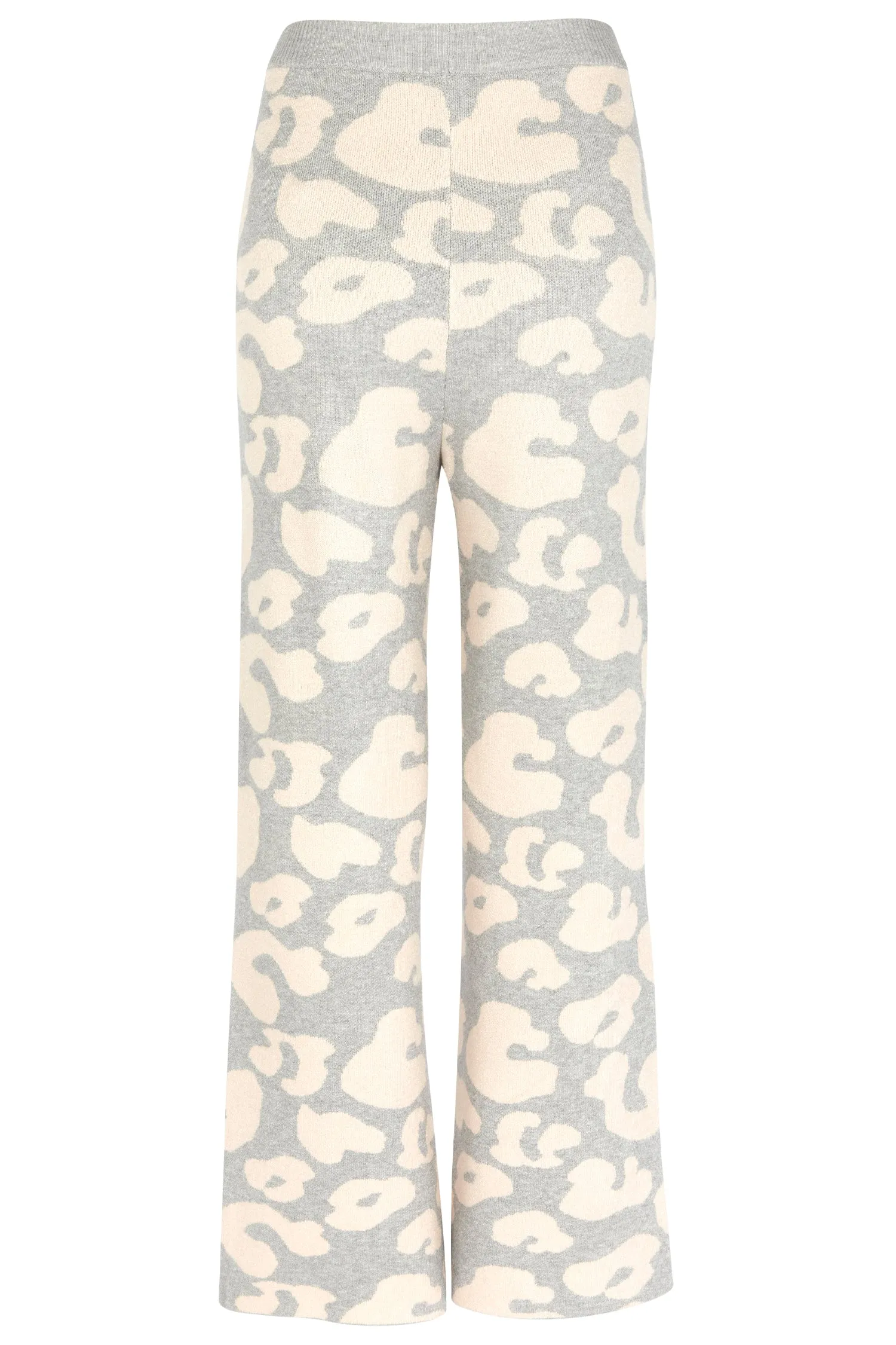 Grey And Oatmeal China Knitted Trousers