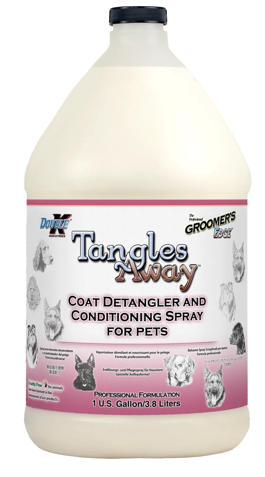 Groomer's Edge Tangles Away Detangler - Gallon