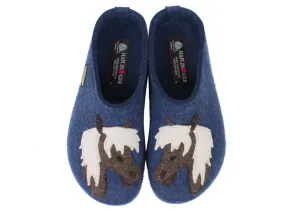 Haflinger Felt Clogs Grizzly Horse Jeans