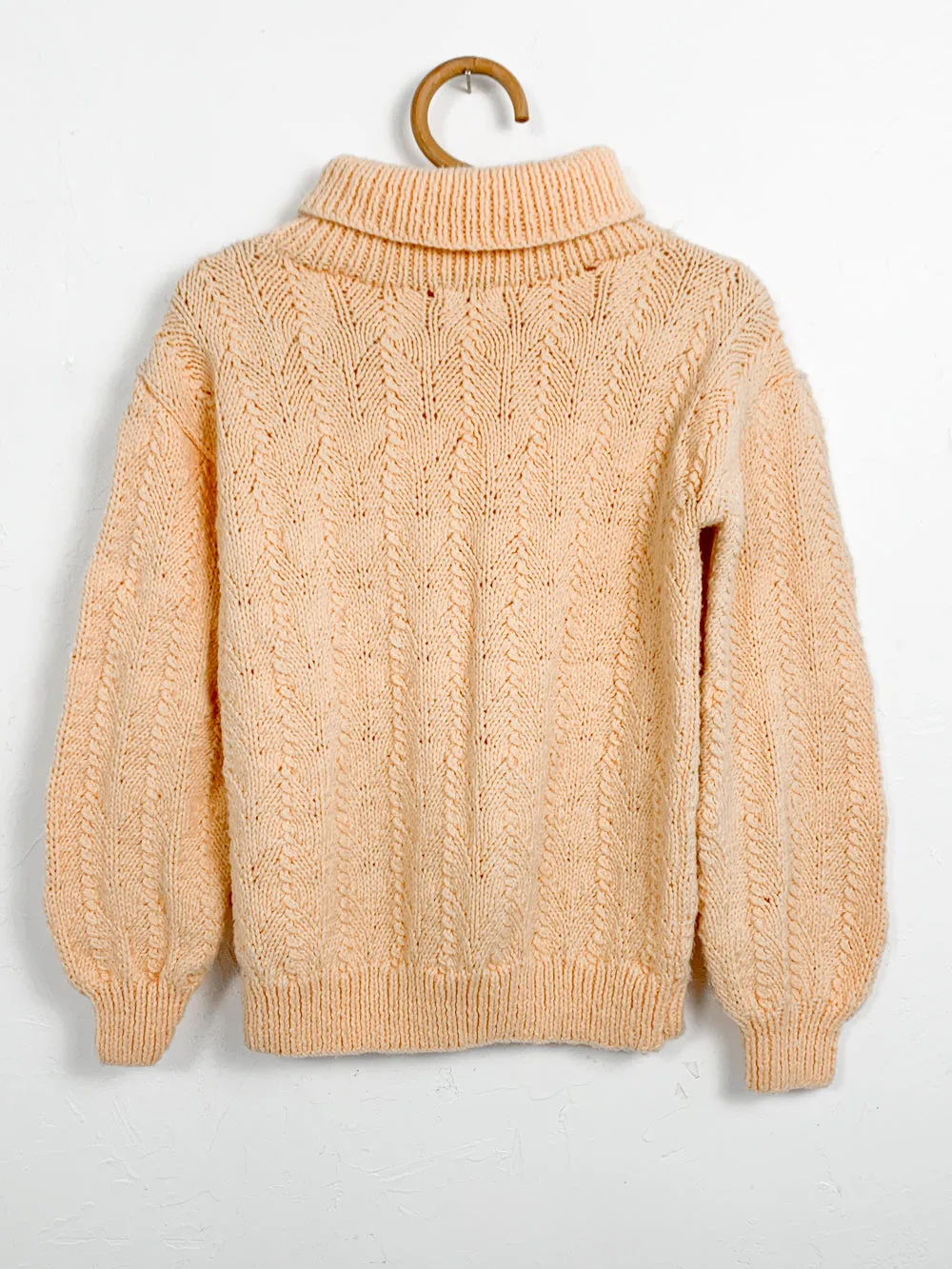 Handmade by Hazel Pale Apricot Knit Turtleneck