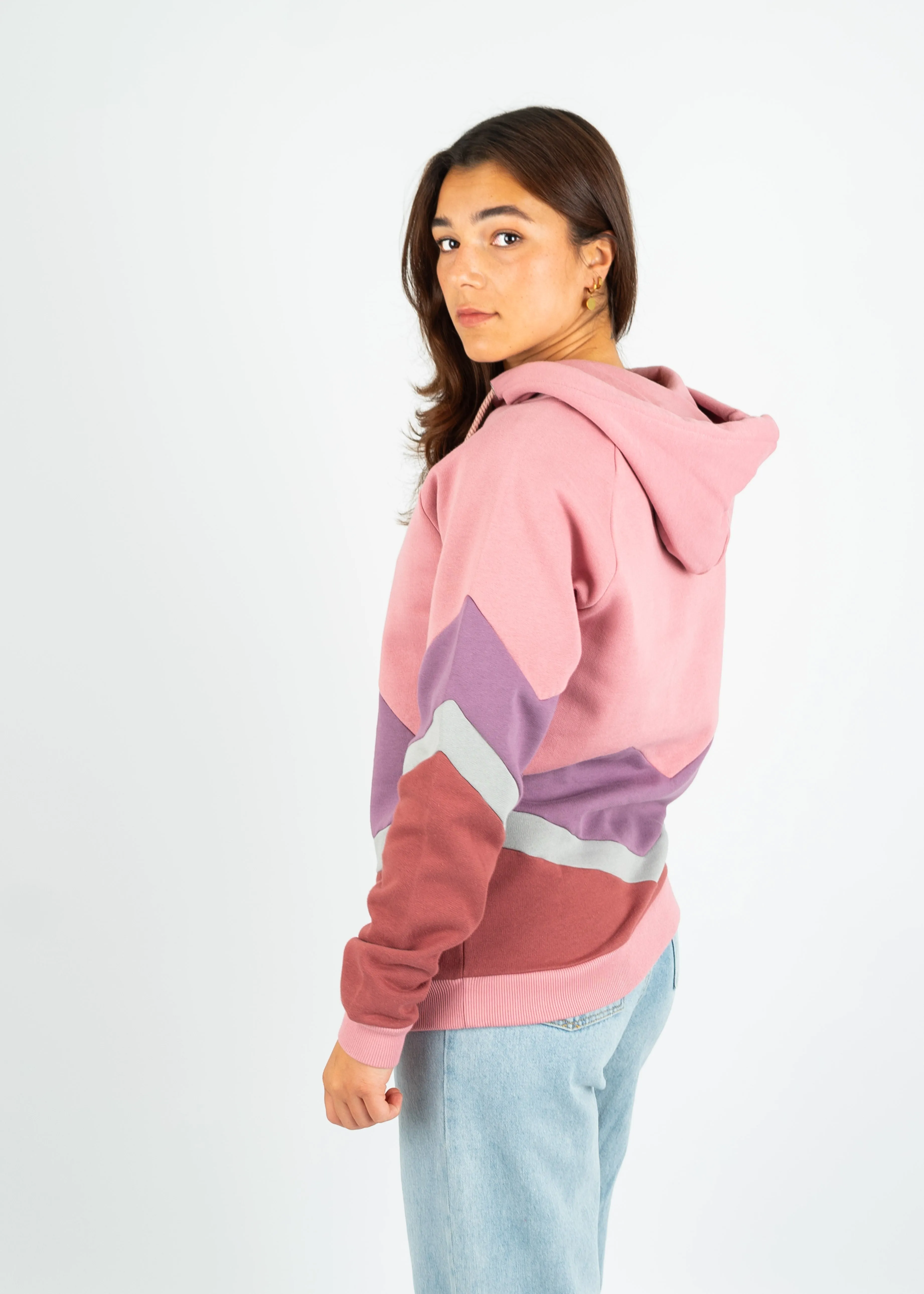 Hoodie BEEVERN DustyRose/Grapeade