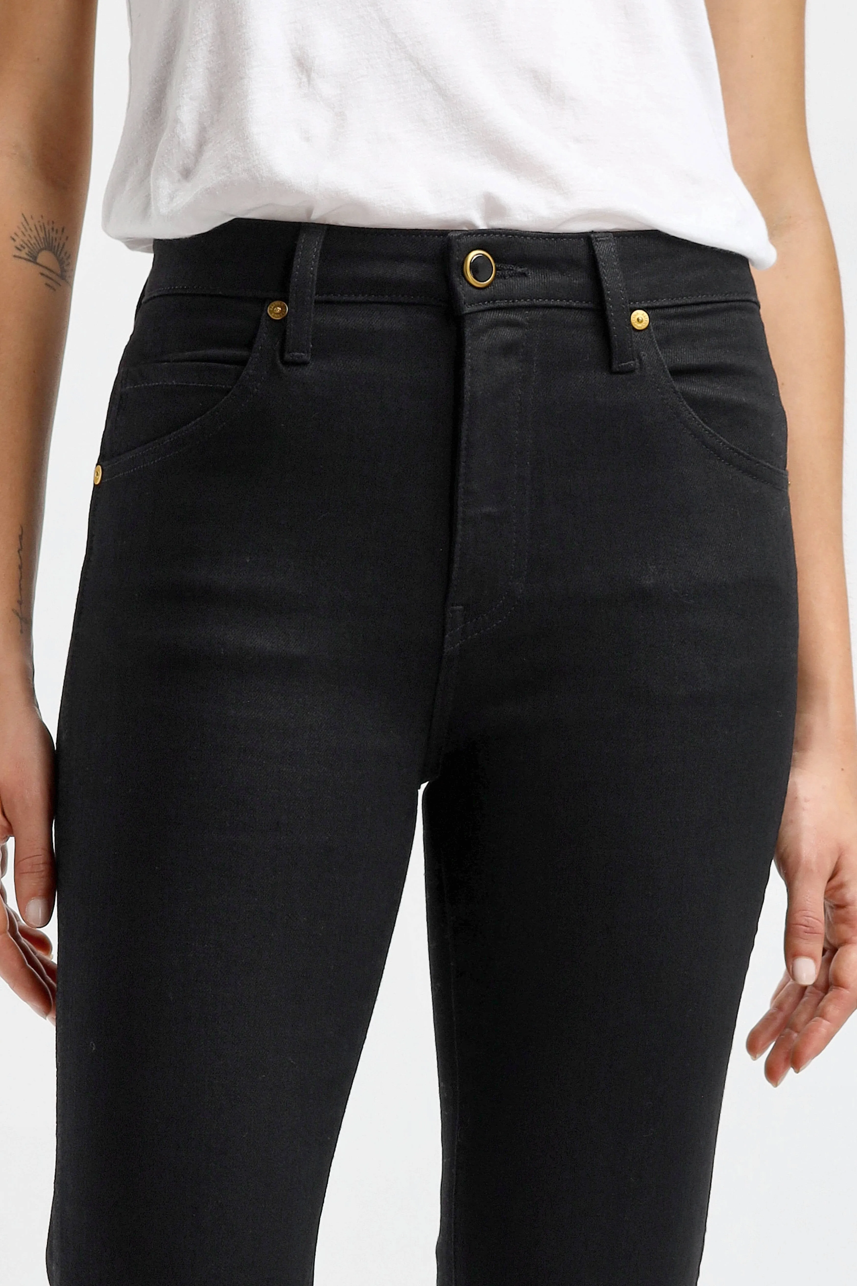 Jeans Vivian Bootcut in Black Rinse