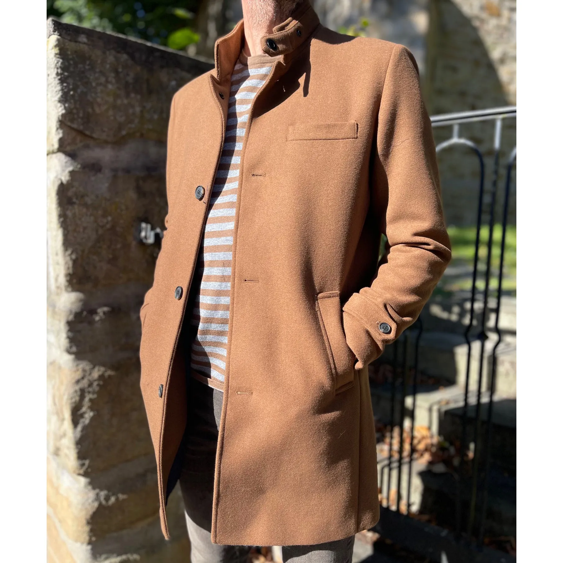 Luxurious JJ Melton Wool Coat - Premium Quality, Winter Essential