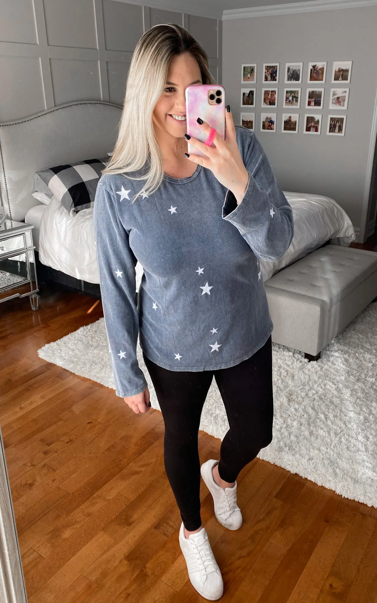 Jordi Star Printed Pullover