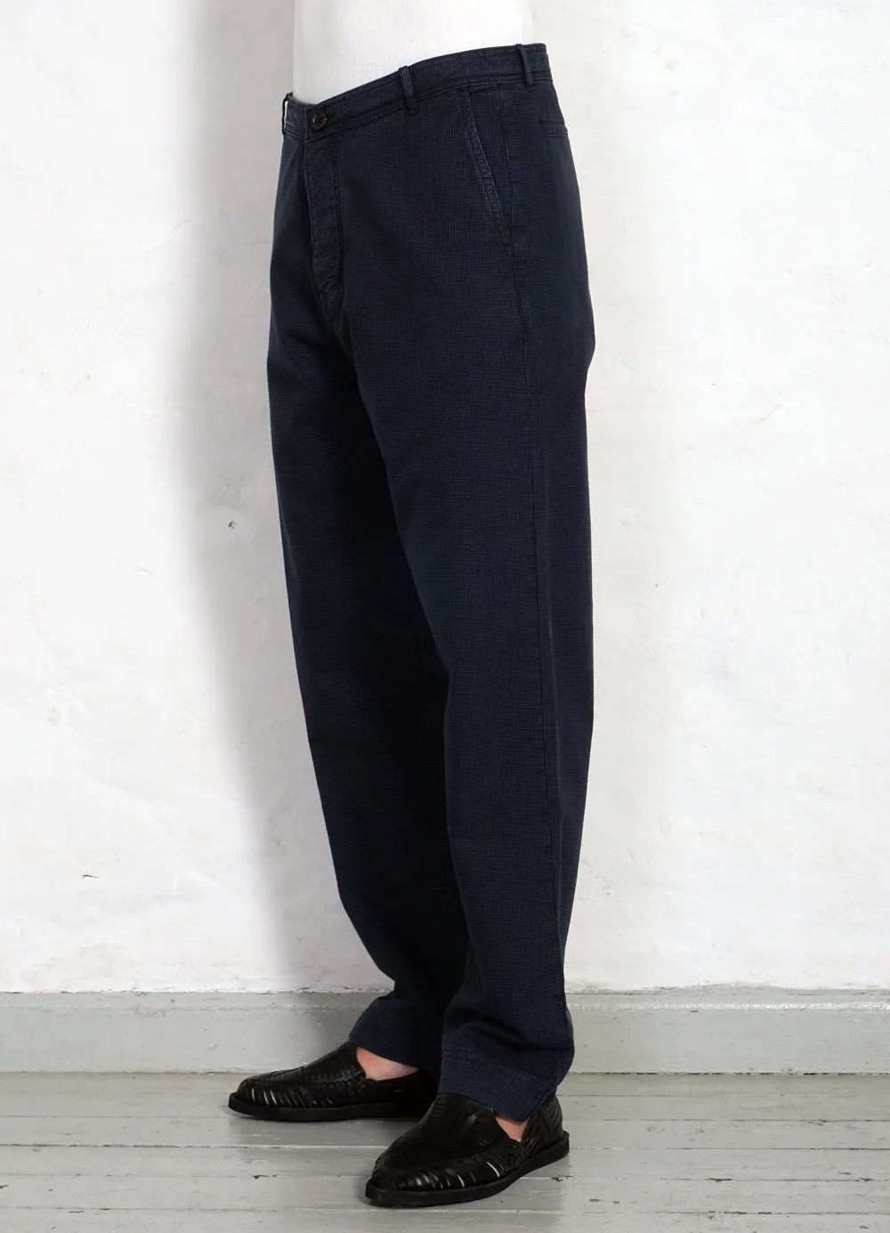 KEN | Wide Cut Work Trousers | Black Navy