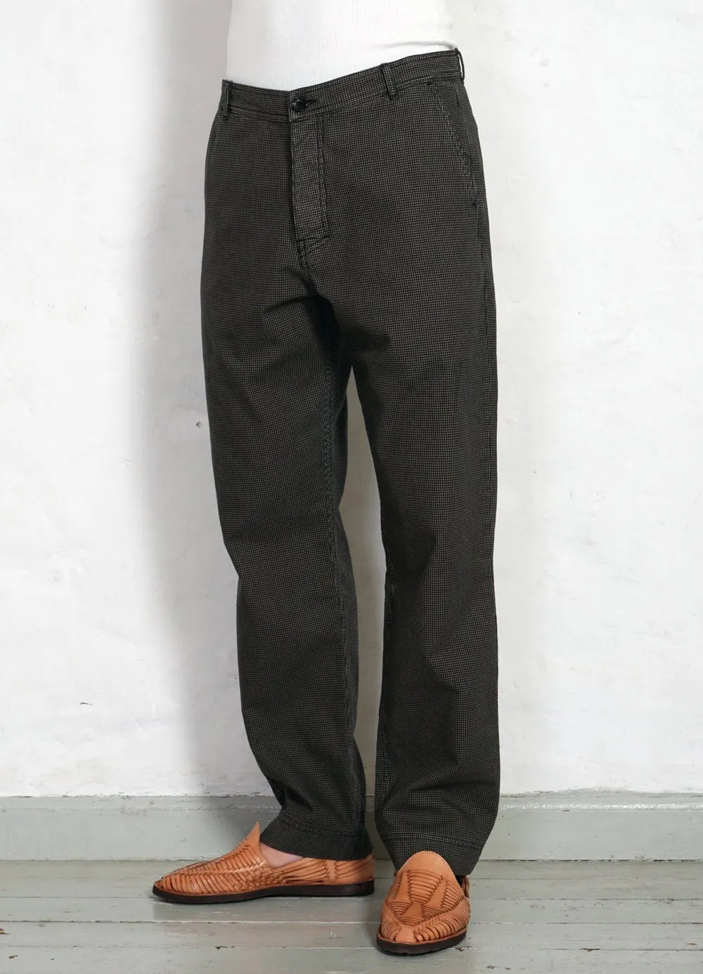 KEN | Wide Cut Work Trousers | Black Sand