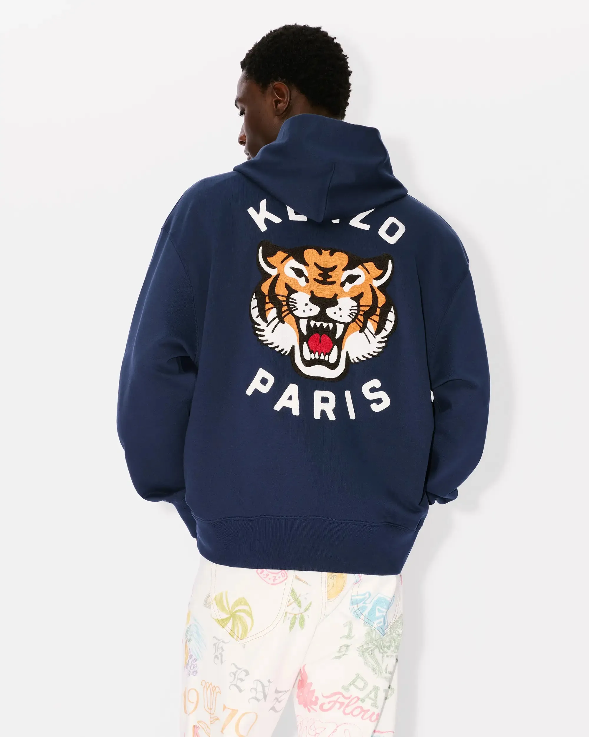 Kenzo Lucky Tiger Hoodie - Blue